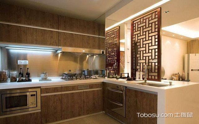  北京别墅厨房中式装修图片